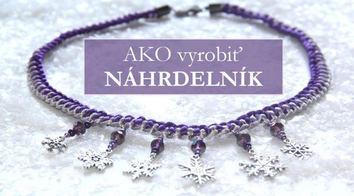 Ako vyrobiť náhrdelník zo stužky / DIY necklace
