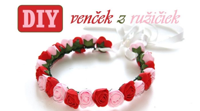 Rozkošný venček z ružičiek – DIY návod