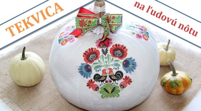 Návod ako ozdobiť tekvicu na ľudovú nôtu